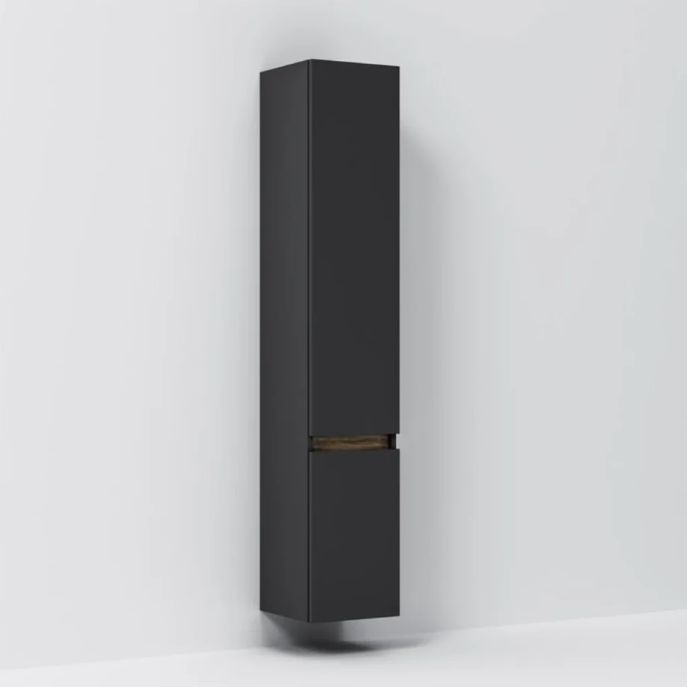 Шкаф-пенал для ванной AM.PM X-Joy 30 R подвесной, черный матовый