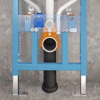 Комплект Унитаз подвесной VitrA Shift 7742B003-0075 белый глянцевый + Крышка 91-003-009 с микролифтом, петли хром + Инсталляция V-Fix Core 732-5800-01 с кнопкой смыва Root R 740-2280 хром