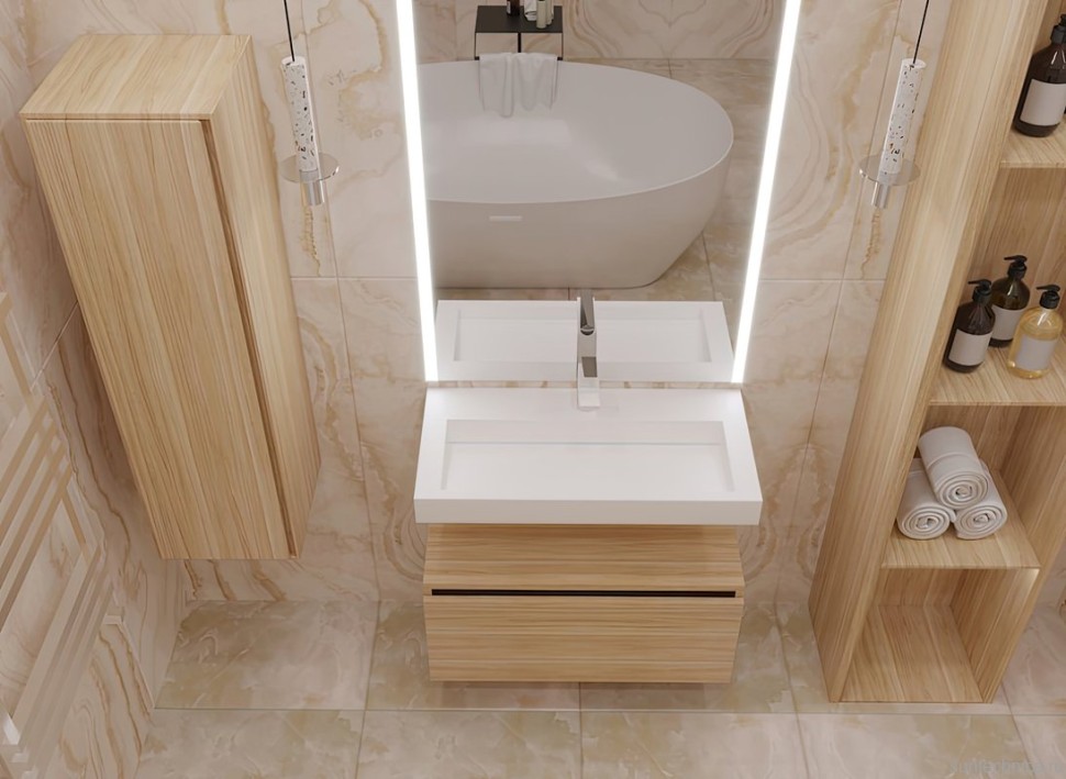 Раковина Armadi Art Flat 80 см, corian