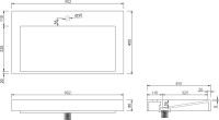 Раковина Armadi Art Flat 80 см, corian