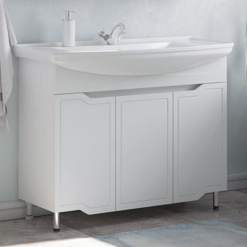 Мебель для ванной комнаты Corozo Мирра 105 белая