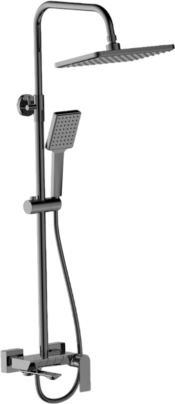 Душевая стойка Haiba HB24639-3 оружейная сталь