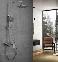 Душевая стойка Haiba HB24639-3 оружейная сталь
