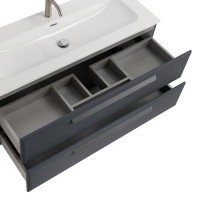 Тумба под раковину без столешницы Cezares Eco Cer-N 120 grafito, ручки серые