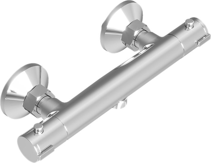 Душевой комплект Термостат Damixa Jupiter 776000000 для душа, хром + Гарнитур Redblu Origin One 918100000