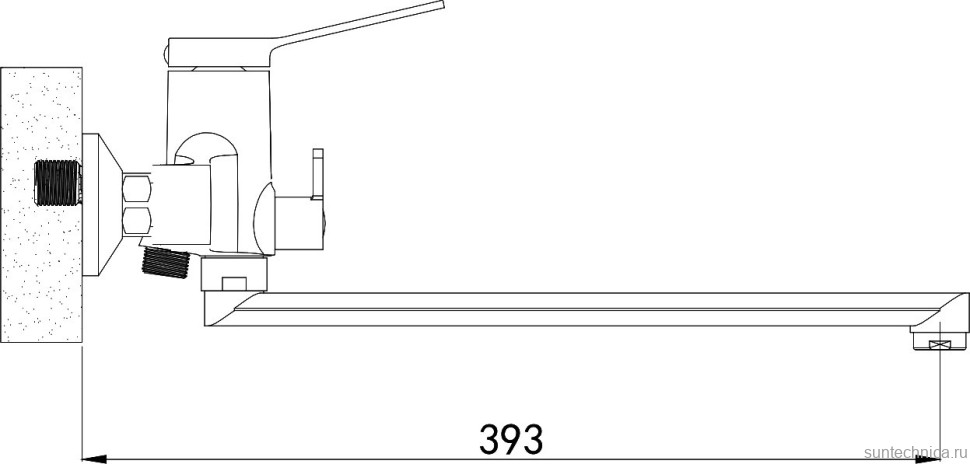 Универсальный смеситель Shevanik S6222 хром