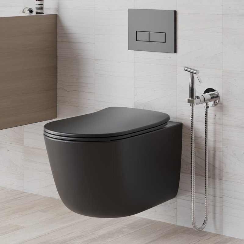 Гигиенический душ Paini Castello Round CACR442R со смесителем, С ВНУТРЕННЕЙ ЧАСТЬЮ, хром