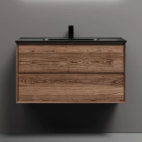 Тумба с раковиной Sancos Marmi 2.0 90 дуб чарльстон, раковина CN7002MB