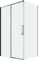 Душевой уголок Veconi Premium Trento PTC-SP-40CH 130x80, профиль хром, стекло прозрачное