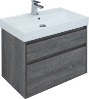 Мебель для ванной комнаты Aquanet Nova Lite 75 дуб рошелье, 2 ящика