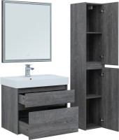 Мебель для ванной комнаты Aquanet Nova Lite 75 дуб рошелье, 2 ящика