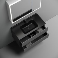 Мебель для ванной комнаты Sancos Folk 90 grey soft, раковина CN7002MB