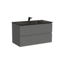 Мебель для ванной комнаты Sancos Folk 90 grey soft, раковина CN7002MB