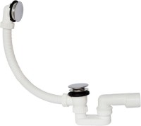 Акриловая ванна Riho Doppio R 180x130 см, угловая, правая, встраиваемая, белая, асимметричная, с каркасом, со сливом-переливом
