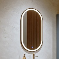 Зеркало Alavann Wave 52х92 см, с подсветкой