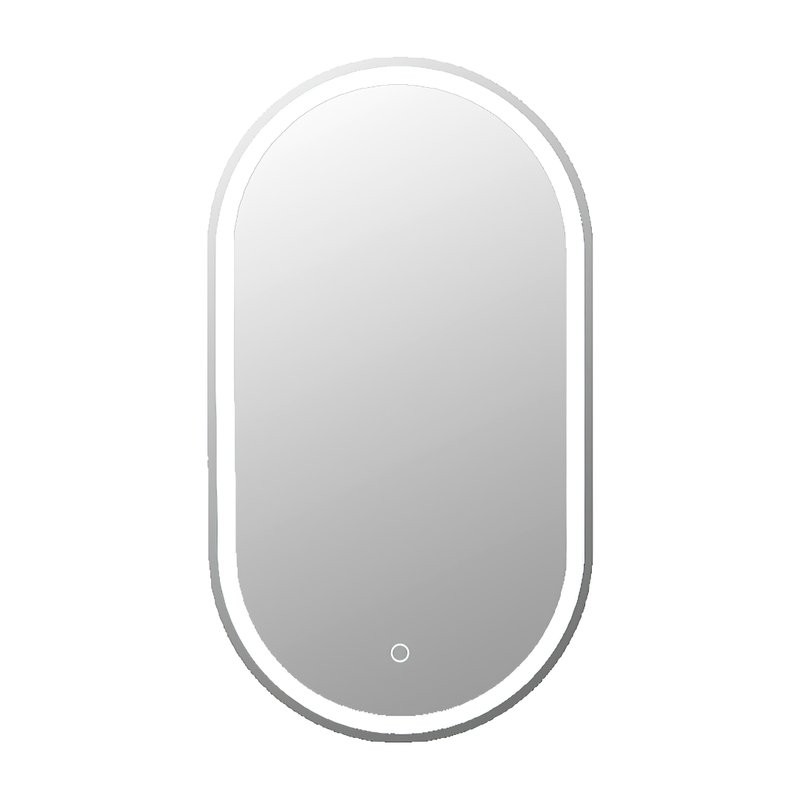 Зеркало Alavann Wave 52х92 см, с подсветкой