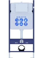 Комплект Унитаз подвесной AQUATEK Либра New AQ0530N-00 безободковый, с микролифтом + Инсталляция Eco Standard INS-0000014