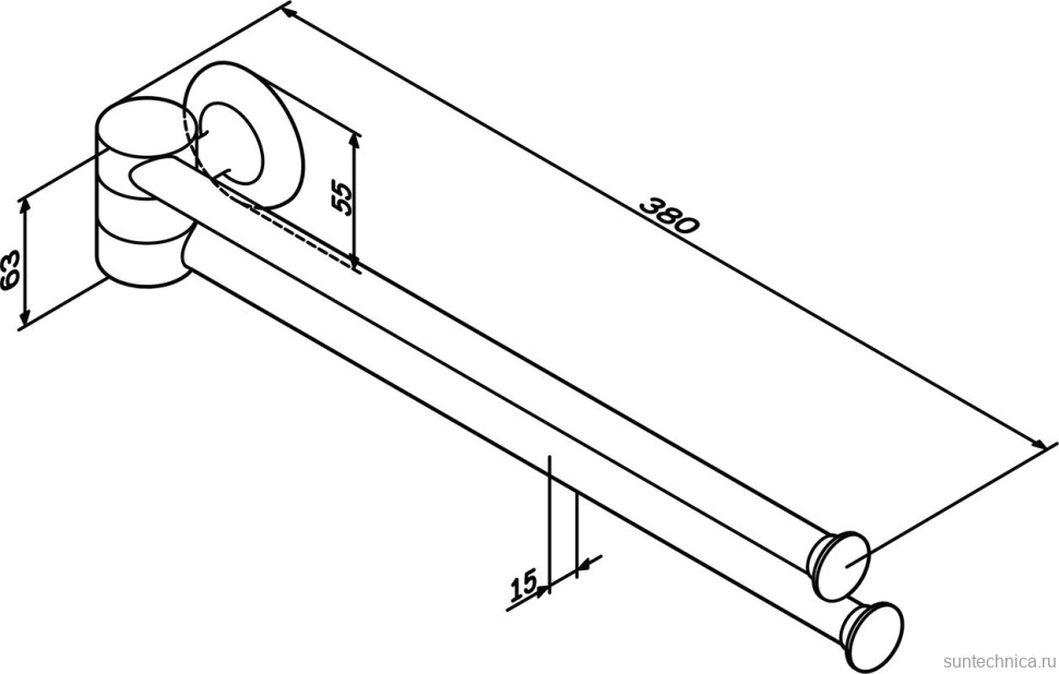 Держатель для полотенец AM.PM Like A8032600 хром
