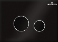Комплект Унитаз подвесной безободковый One Rimless 3302103R + Быстросъемное сиденье микролифт 33290200 + Система инсталляции для унитазов Relfix 38010010 + Кнопка смыва Relfix 3805004B глянцевая черная, хром