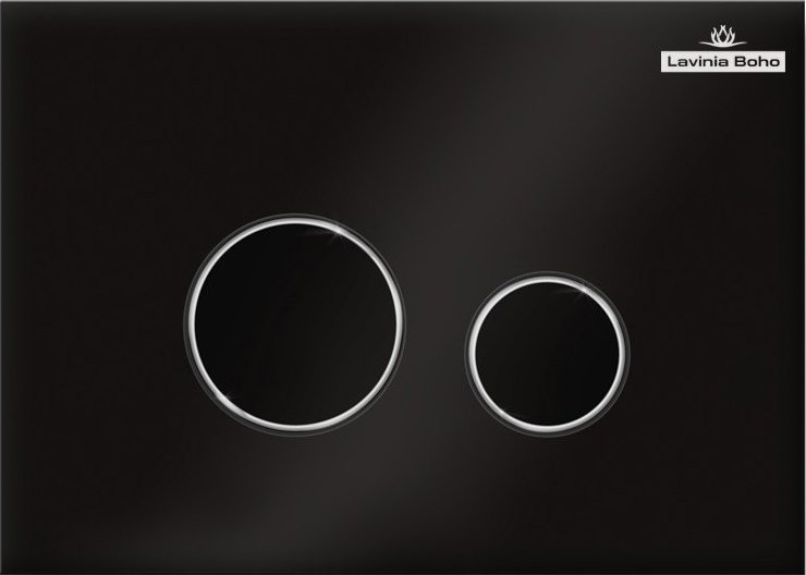 Комплект Унитаз подвесной безободковый One Rimless 3302103R + Быстросъемное сиденье микролифт 33290200 + Система инсталляции для унитазов Relfix 38010010 + Кнопка смыва Relfix 3805004B глянцевая черная, хром