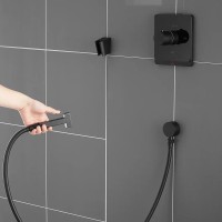 Гигиенический душ Rose R105H со смесителем, С ВНУТРЕННЕЙ ЧАСТЬЮ, черный