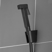 Гигиенический душ Rose R105H со смесителем, С ВНУТРЕННЕЙ ЧАСТЬЮ, черный