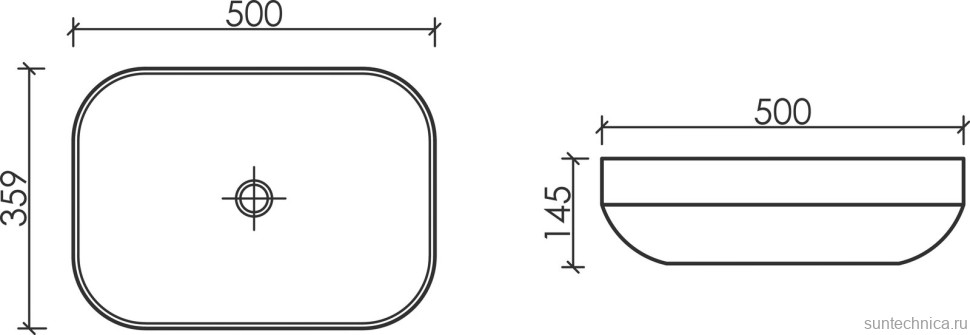Накладная раковина Ceramicanova Element CN6055MB черная матовая
