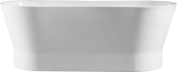 Акриловая ванна BelBagno BB406-1650-730 165x70 см, отдельностоящая, белая, овальная, на ножках, со сливом-переливом