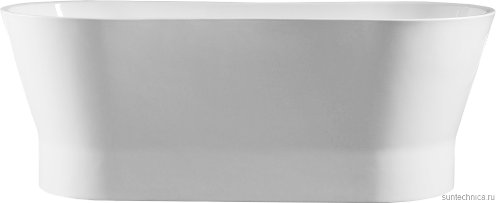 Акриловая ванна BelBagno BB406-1650-730 165x70 см, отдельностоящая, белая, овальная, на ножках, со сливом-переливом