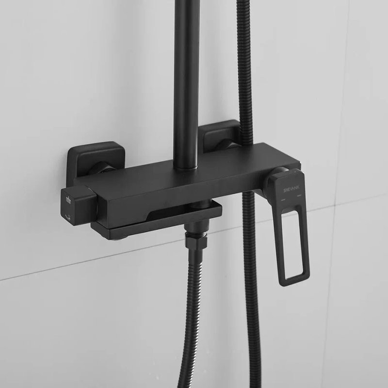 Душевая стойка Shevanik S6836H черная
