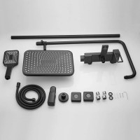 Душевая стойка Shevanik S6836H черная