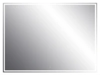 Зеркало Emmy Аврора 250696 100х80, белое, с LED-подсветкой