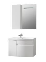 Мебель для ванной комнаты Belux Токио 80 R подвесная, белая глянцевая