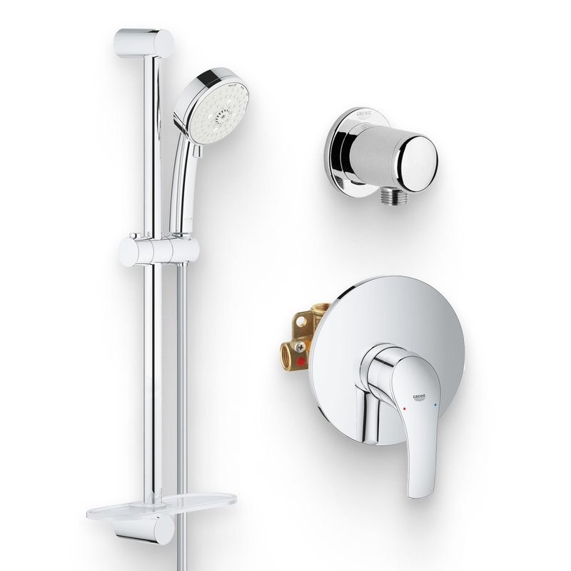 Душевой комплект Смеситель Grohe Eurosmart 33556002 С ВНУТРЕННЕЙ ЧАСТЬЮ + Гарнитур New Tempesta Cosmopolitan 27577002 + Подключение Relexa Plus Relexa plus 28671000