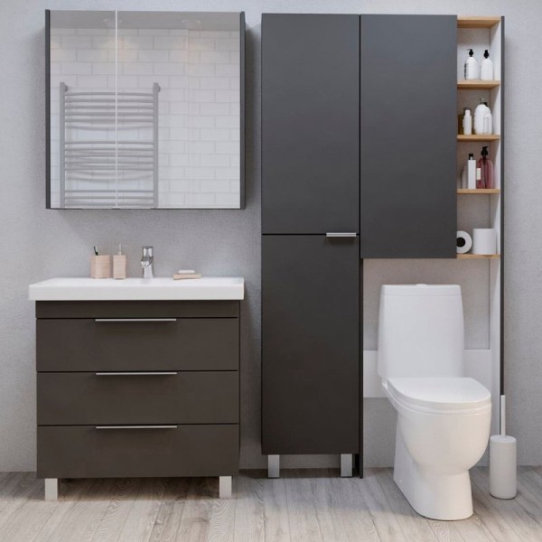 Мебель для ванной комнаты 1MarKa Gaula 60Н black