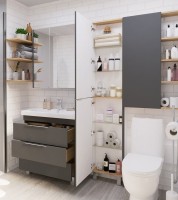 Мебель для ванной комнаты 1MarKa Gaula 60Н black