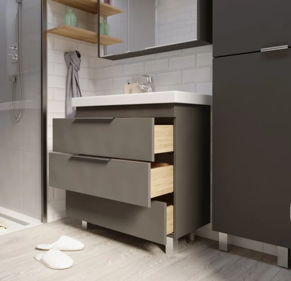 Мебель для ванной комнаты 1MarKa Gaula 60Н black