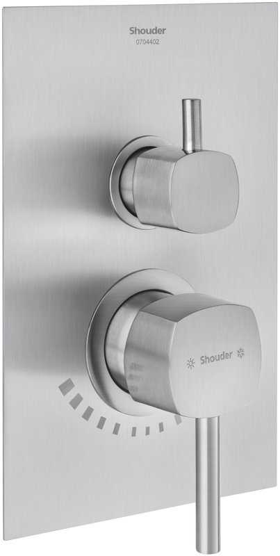 Душевой комплект Shouder Romer 0263105 С ВНУТРЕННЕЙ ЧАСТЬЮ, матовый хром