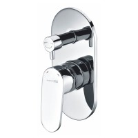 Душевой комплект Смеситель Wasserkraft Donau 5341, С ВНУТРЕННЕЙ ЧАСТЬЮ + Гарнитур + Подключение A134 + Излив Lemark LM7881C, для ванны