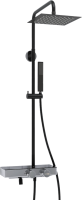 Душевая стойка Wasserkraft Abens 2000 A114.255.218.CB Thermo с термостатом, черная