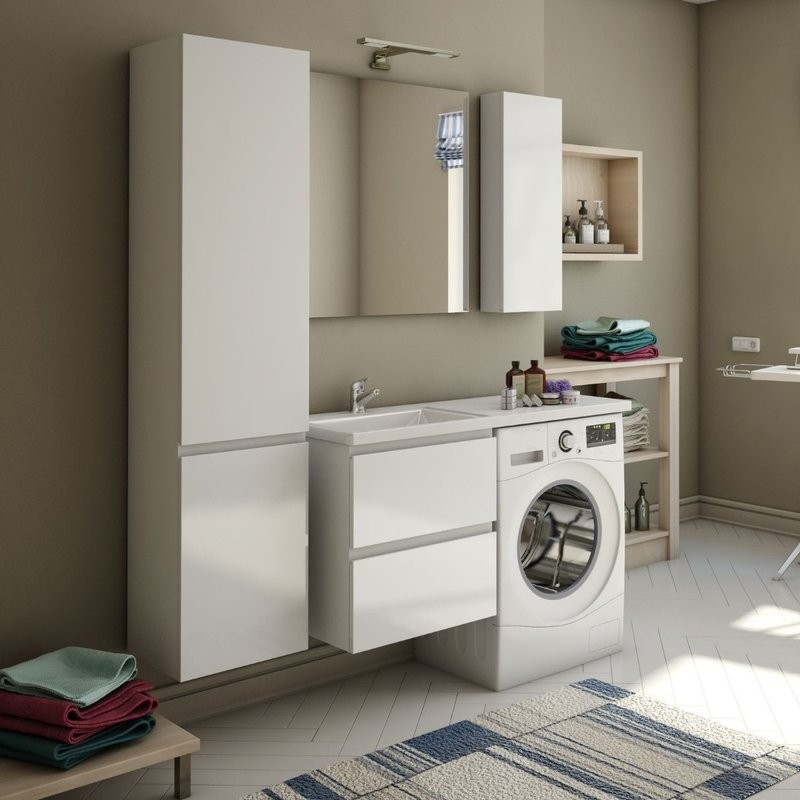 Мебель для ванной комнаты Эстет Dallas Luxe 110 L подвесная, 2 ящика