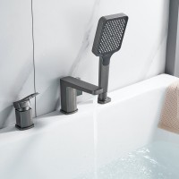 Смеситель на борт ванны Shevanik S9912T оружейная сталь Смеситель на борт ванны Shevanik S9912T оружейная сталь