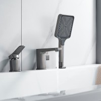 Смеситель на борт ванны Shevanik S9912T оружейная сталь Смеситель на борт ванны Shevanik S9912T оружейная сталь