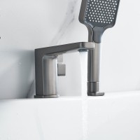 Смеситель на борт ванны Shevanik S9912T оружейная сталь Смеситель на борт ванны Shevanik S9912T оружейная сталь