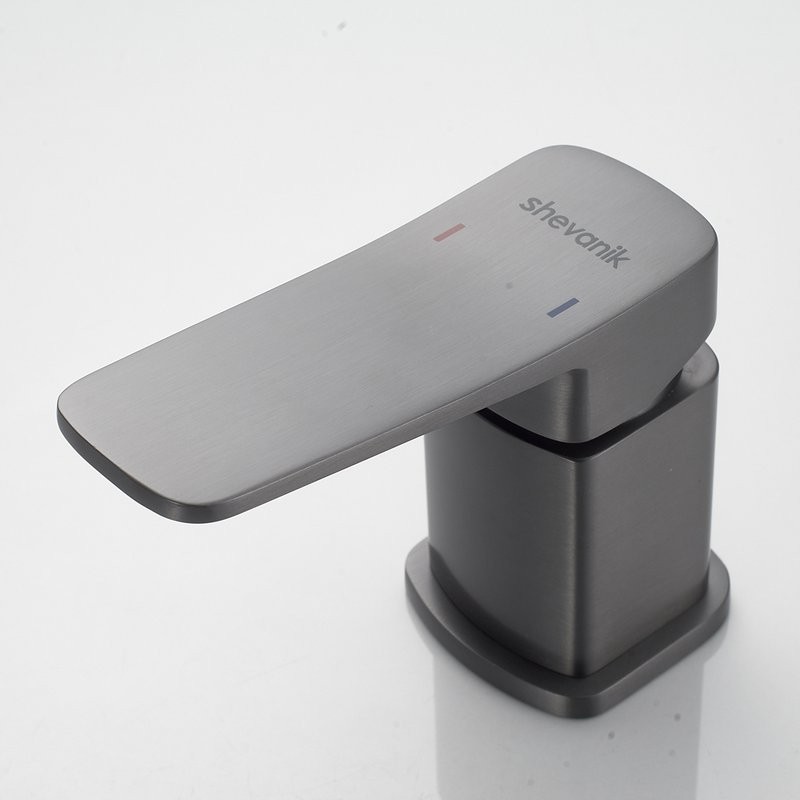 Смеситель на борт ванны Shevanik S9912T оружейная сталь