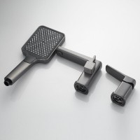 Смеситель на борт ванны Shevanik S9912T оружейная сталь Смеситель на борт ванны Shevanik S9912T оружейная сталь