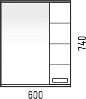 Мебель для ванной комнаты Corozo Денвер 70 Z2 напольная