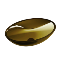 Накладная раковина Abber Kristall AT2802Vesuvian 50 оливковая, овальная