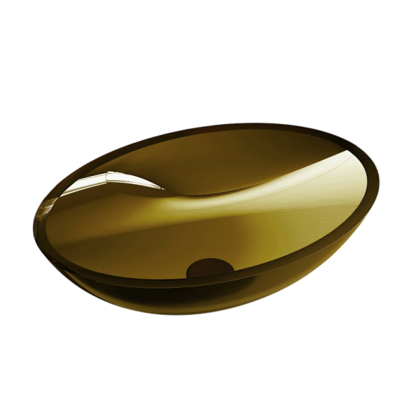 Накладная раковина Abber Kristall AT2802Vesuvian 50 оливковая, овальная