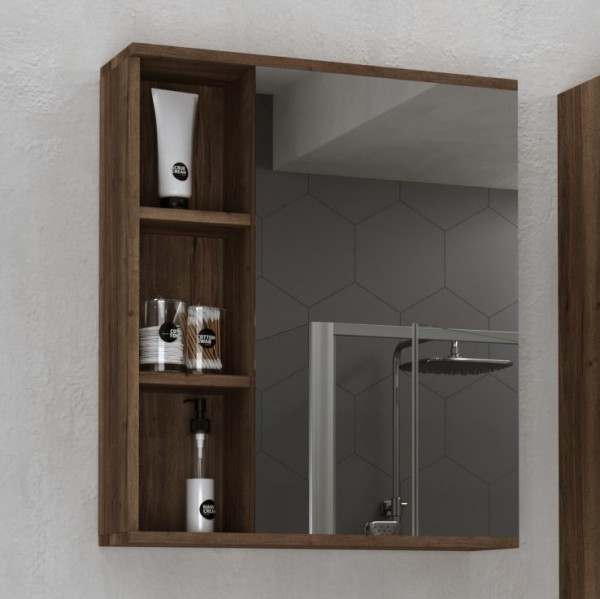 Зеркало-шкаф Grossman Форта 70 темный дуб, универсальный